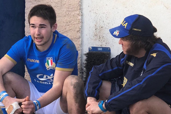 Ferrarin con il coach Paul Griffen